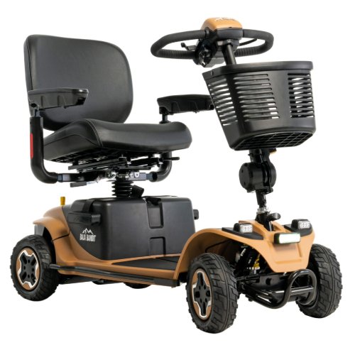 Pride Baja Bandit mobility scooter in sand
