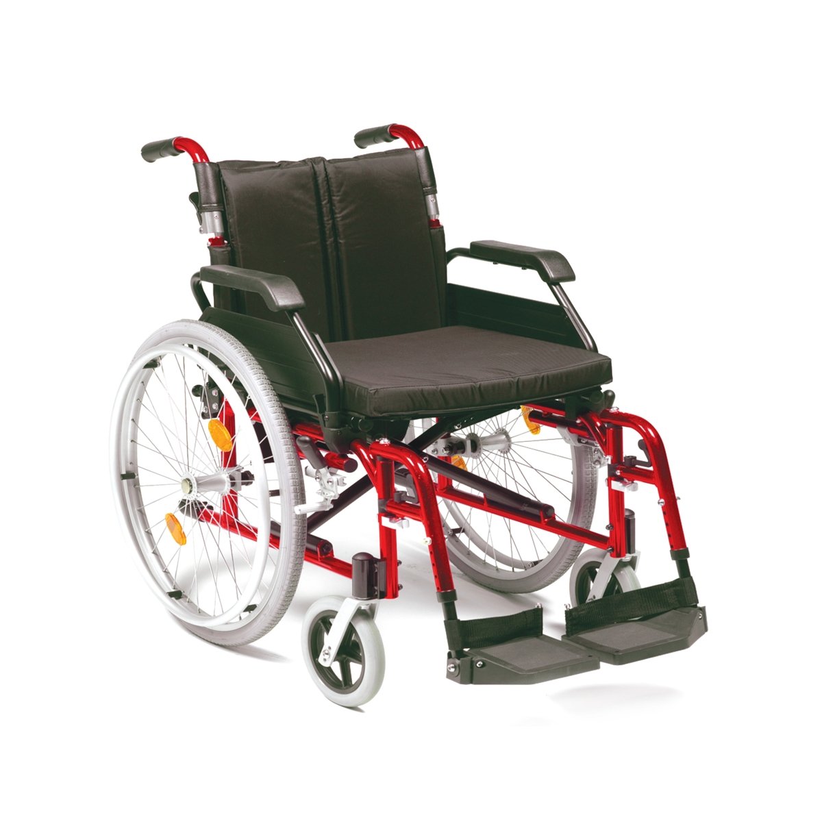 20" XS Aluminium Self Propel Wheelchair (Red) - Great British Mobility