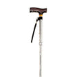 Drive folding walking stick with strap in stained glass pattern