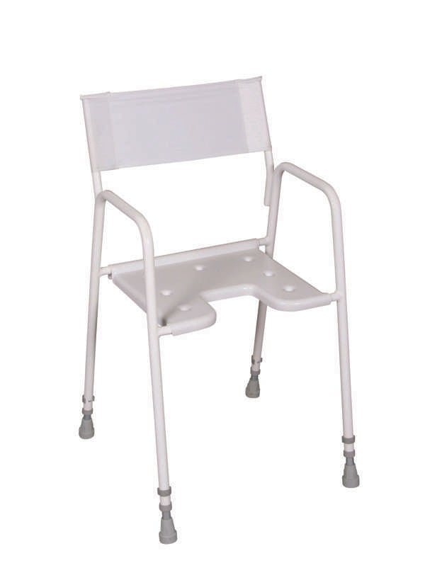 Bradgate Shower Stool with Back - Great British Mobility