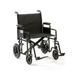 Drive Bariatric Steel Transport Chair heavy-duty transit wheelchair in black