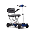Drive Manual Fold + folding mobility scooter in blue