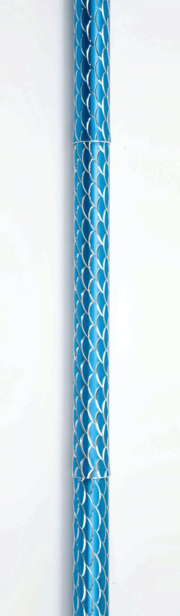 Folding Cane With Strap (Blue Spiral Wave) - Great British Mobility