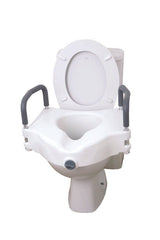 Raised Toilet Seat with Removable Arms - Great British Mobility