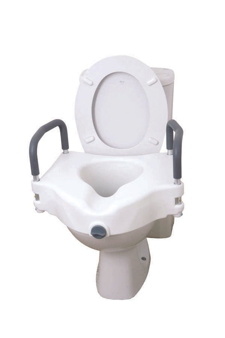 Raised Toilet Seat with Removable Arms - Great British Mobility