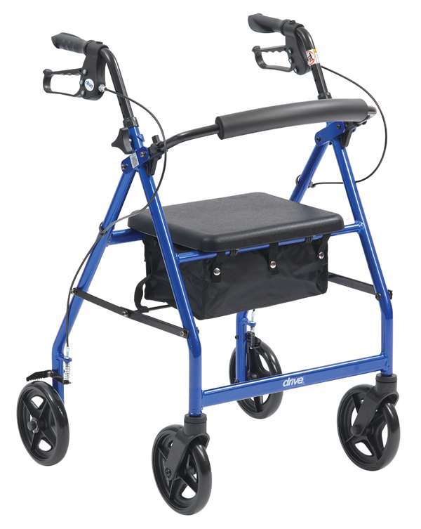 R8 Outdoor Rollator Blue - Great British Mobility