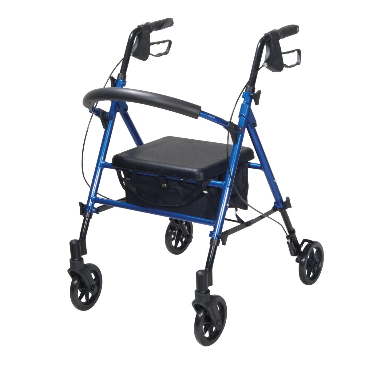 Adjustable Seat Height Rollator (Blue) – Great British Mobility