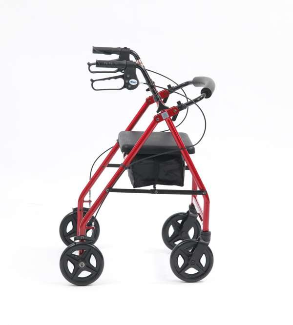 R8 Outdoor Rollator Red - Great British Mobility