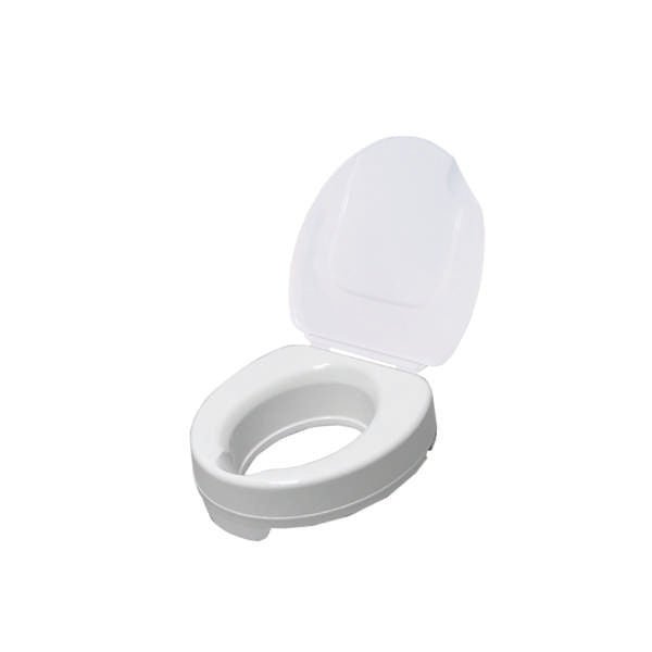 Ticco 2G Raised Toilet Seat with Lid (10cm/4") - Great British Mobility