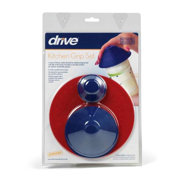 Kitchen Grip Set (Jar Opener/Bottle Opener/Non - Slip Coaster) - Great British Mobility