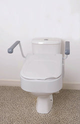 Raised Toilet Seat With Arms & Lid - Great British Mobility