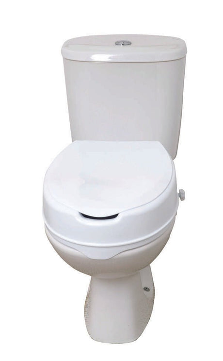 Raised Toilet Seat With Arms & Lid - Great British Mobility