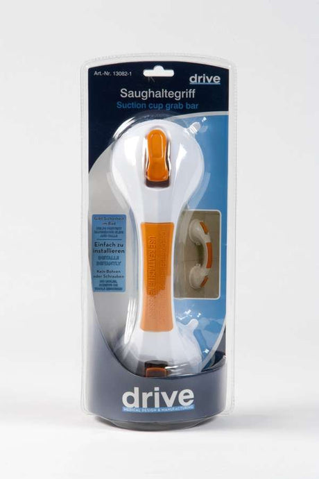 Orange Suction Cup Grab Bar - Great British Mobility