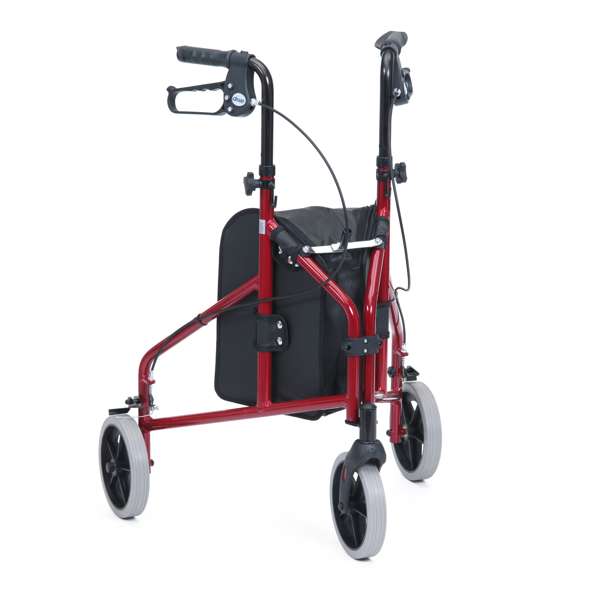 Tri - Walker Ultra Lightweight - Red - Great British Mobility