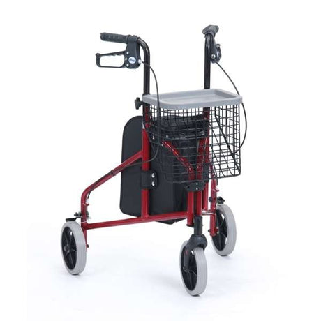 Tri - Walker Ultra Lightweight - Red - Great British Mobility