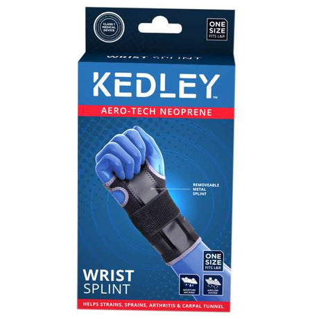 Wrist Support With Metal Splint - Universal (fits up to 26cm) - Great British Mobility