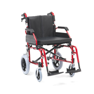 20" XS Aluminium Transit Wheelchair (Red)