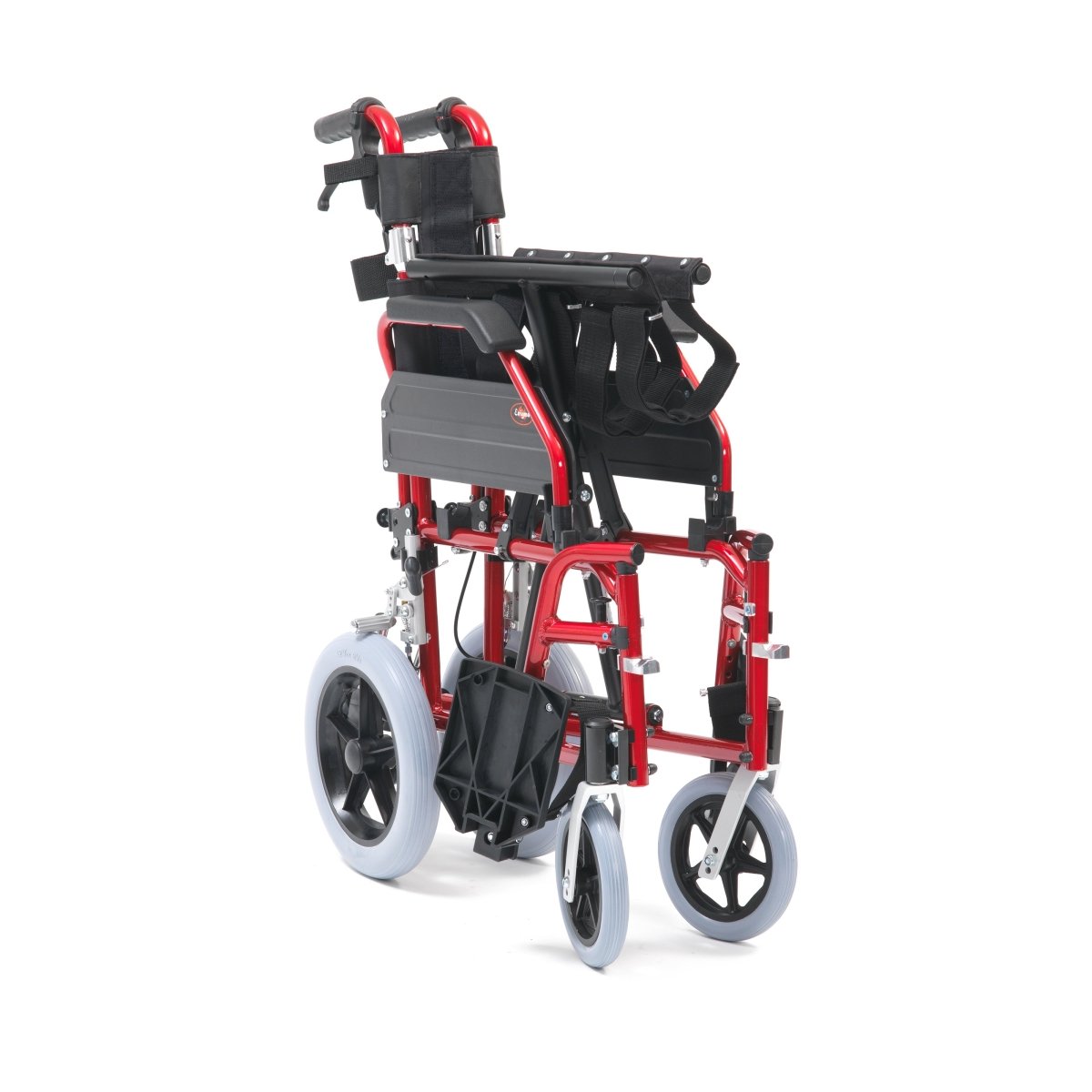 20" XS Aluminium Transit Wheelchair (Red) - Great British Mobility