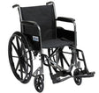 Drive Silver Sport wheelchair, black upholstery and large self-propel rear wheels